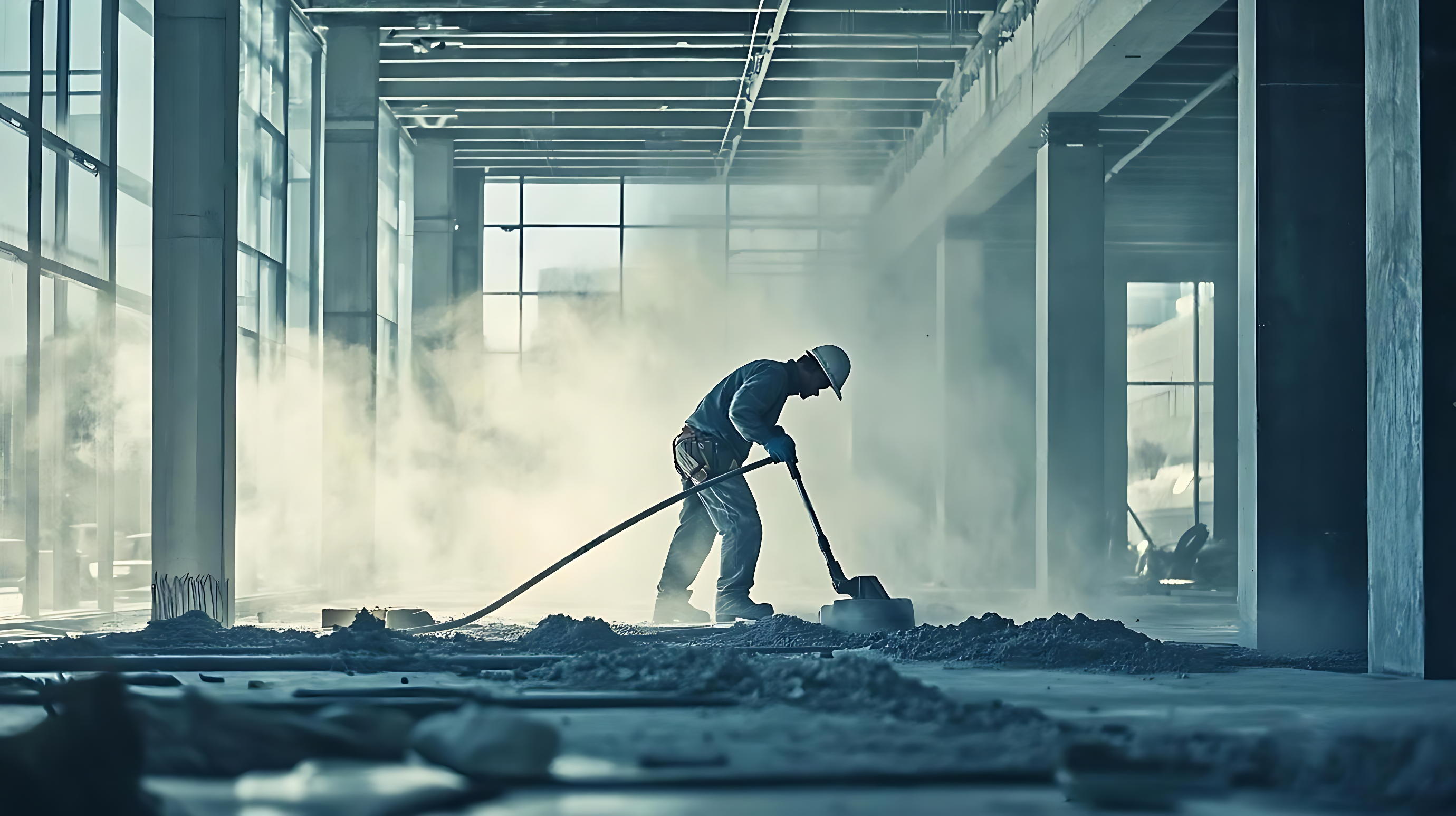 Professional waterproofing service demonstration